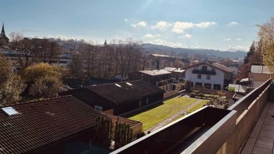 Lichtdurchflutete 4-Zimmer-Wohnung mit großer Sonnenterrasse Toplage in Miesbach