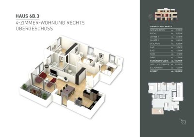 NEUBAU – 4-Zimmer-Wohnung im Obergeschoss  | 6B.3