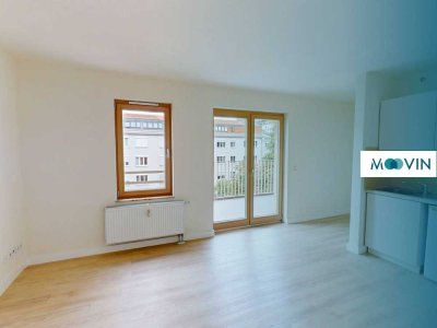 ** Schickes 1-Zimmer-Apartment mit Balkon und Pantryküche an der Elbe **