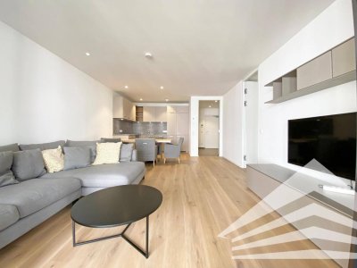 Vollmöblierte Design-Wohnung mit großer Loggia im Zentrum von Linz - 5 Gehminuten zum Bahnhof!