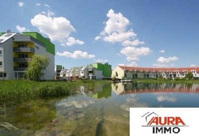 2-Zimmer-Eckwohnung mit Loggia und Blick auf den Badeteich