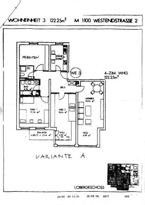 4-Zimmer-Wohnung (122 m²) mit Balkon & TG in direkter Donau- und Parklage