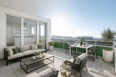 PROVISIONSFREIER Neubau - Helle Wohnung mit 3 Dachterrassen &amp; guter Infrastruktur