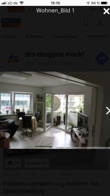 Exklusive, sanierte 3-Raum-Wohnung mit gehobener Innenausstattung mit Balkon und EBK in Karlsruhe