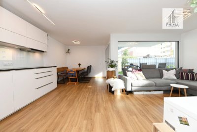 Moderne 3-Zimmer-Wohnung mit großem Garten und Terrasse