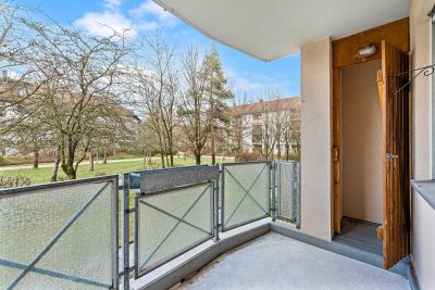 Bezugsfreie 1-Zi.-Wohnung mit Balkon zum ruhigen Innenhof