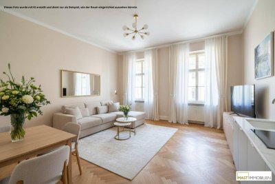 *ERSTBEZUG NACH GENERALSANIERUNG* Charmante 1-Zimmer-Altbauwohnung beim Clemens-Hofbauer-Park