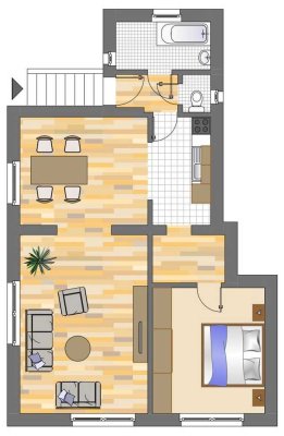 Helle 3-Zimmerwohnung in der Dortmunder Gartenstadt