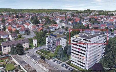 Penthouse+Einzelgarage, wunderschön, renovierungsbedürftig, in herrlicher Lage