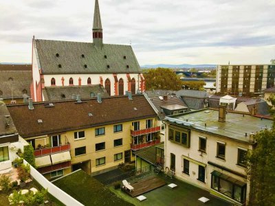1 Zimmer sehr ruhig- Blick zum Rhein- Mainz Altstadt