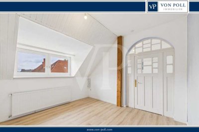Historische Details, moderne Ausstattung – Dachgeschosswohnung im Behördenviertel nahe dem Delft