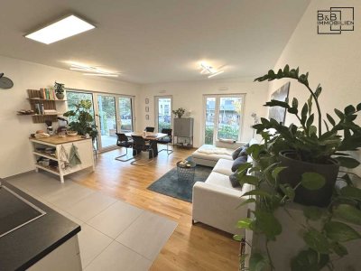 B & B Immobilien: Wunderschöne 3-Zimmer-Wohnung mit großzügiger Terrasse und hohem Wohnkomfort