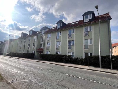 ruhige, zum Innenhof gelegene, kleine praktische 1  Raum Wohnung mit Singleküche Apartment 1.27
