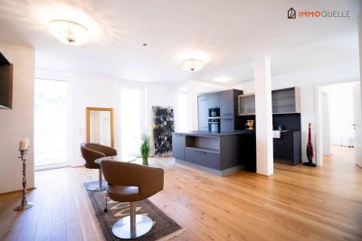 Exklusives Wohngefühl trifft Stadtleben - Elegante Neubau-Erdgeschosswohnung mit sonniger Terrasse, zwei Bädern und idealem Grundriss in zentraler Lage von Wels