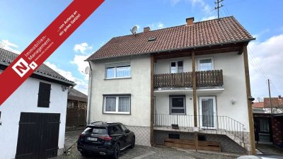 Teilvermietetes Dreifamilienhaus mit Garage und Nebengebäude in ruhiger Lage von Mehlingen