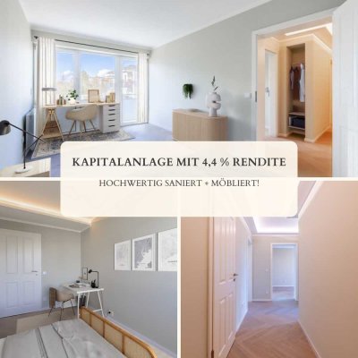 Top-Invest mit 4,4 % Rendite (möbliert & hochwertig saniert)  + energetisch ambitioniert!