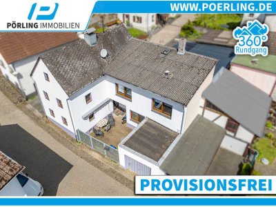 RAUMWUNDER - Modernisiertes Einfamilienhaus mit Innenhof, Garage + ruhiger Lage - PROVISIONSFREI