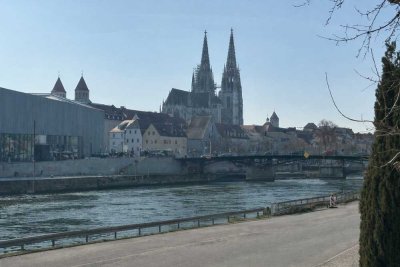 Dom und Donaupanorama 3,5-Zimmer Maisonette Einbauküche, Sauna & Garten – Erstbezug nach Sanierung