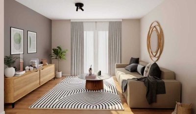 Erdgeschosswohnung mit Terrasse, eigenem Gartenanteil und zwei Bäder