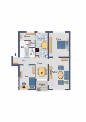Kapitalanleger aufgepasst! vermietete 3-Zimmer-ETW - Messe-/Uni Nürnberg, WE151NB5
