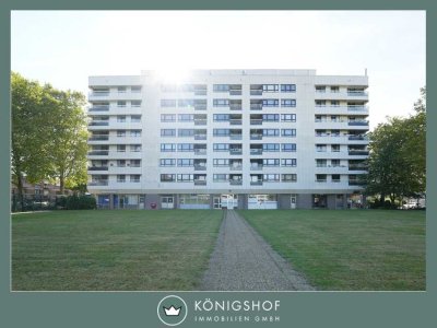 Mitten im begehrten Fischeln: Helle 2 Zimmerwohnung mit Balkon und TG-Stellplatz