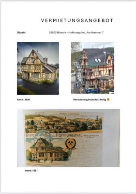 Exklusive Mietwohnungen in historischem Ambiente in sehr bevorzugter Wohnlage von Rösrath