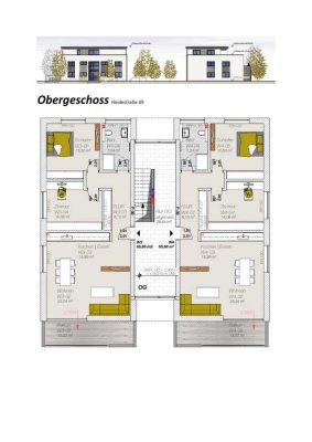 moderne & zentrale Etagenwohnung mit 3 Zimmern & Balkon