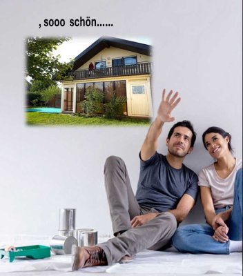 ZFH mit Garagen u. Stellplätzen - EG-renoviert für  Ihre Wohnideen !