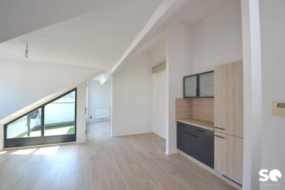#SQ - DG-WOHNUNG MIT STIL &amp; SONNIGER TERRASSE BEIM AUGARTEN (GAUßPLATZ) &amp; NÄHE DONAUKANAL (U4)