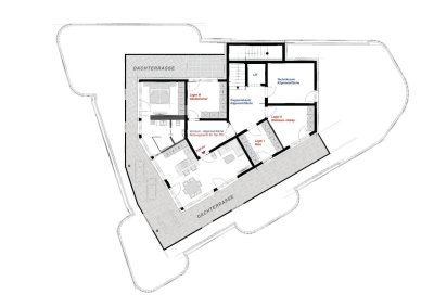 Moderne 2 bis 3-Zimmer-Penthousewohnung