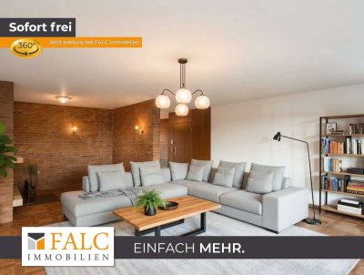 Wohnen mit Stil: Lichtdurchflutete 5-Zimmer-Wohnung mit Kamin & Balkon