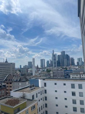 Panoramablick: 1-Zimmer-Apartment im 9. Stock in Frankfurt am Main – Albusstraße