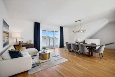Wohnen mit Weitblick – 133m2 Maisonette Wohnung mit vier Terrassen und Top-Anbindung in Klosterneuburg