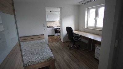 Möbliertes 1-Zimmer Apartment / Wohnung in 73434 Aalen-Unterrombach für Studierende oder Pendelnde