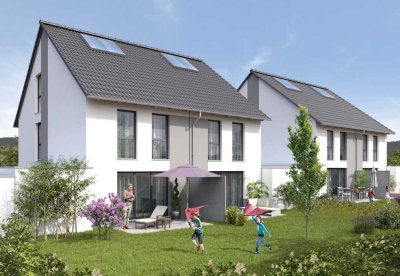 Projektiertes Neubau-Reihenendhaus