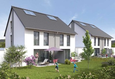 Projektiertes Neubau-Reihenendhaus in KFWG-Q Standard