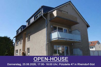 OPEN-HOUSE am 25.06.:Gemütliche, preislich attraktive 3-Zimmer-Dachgeschoss-Wohnung in Rheind