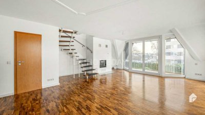Sofort bezugsfrei: Hochwertige Maisonette-Wohnung mit Fußbodenheizung, Balkon und Garten