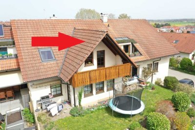 Attraktive 2-Zi.-Dachgeschoss-Wohnung mit großzügigem Balkon in ruhiger Wohnlage - sofort beziehbar!