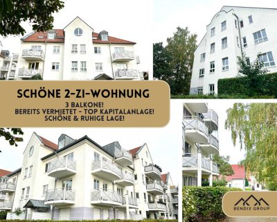 Schöne 2-Zi-Wohnung mit 3 Balkonen I Ruhige & grüne Lage I TG-Stellplatz inklusive!