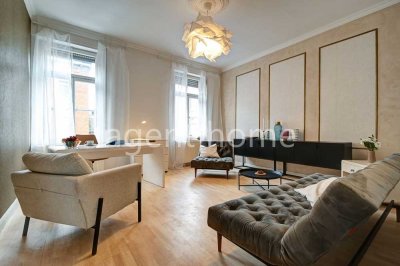 MÖBLIERT - ALTBAU CHARME - 3-Zimmer mit Balkon und Garten