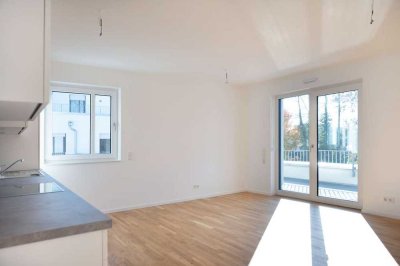 Erstbezug NEUBAU mit Tageslicht Bad - sonnige 2-Zimmer-Wohnung mit Westbalkon