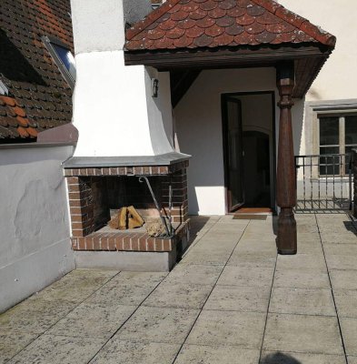 Traumwohnung mit Terrasse, offenem Kamin und Blick auf die Enns