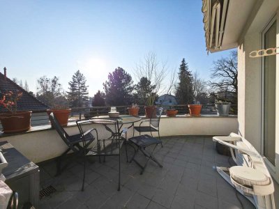 Sonnendurchflutete DG-Maisonette-WE, FBH, Bj. 1996, 4-Zi, Gäste-WC u. Terrasse dicht Tegeler-Fließ