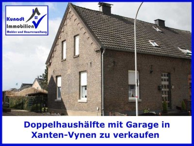Doppelhaushälfte mit Garage und kleinem Garten in Xanten-Vynen zu verkaufen