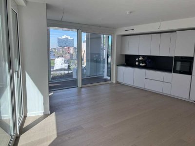 Freier unverbaubarer Elbphi- und Elbblick // Süd-Westlage // Terrasse // moderner Luxus im THE LYTE
