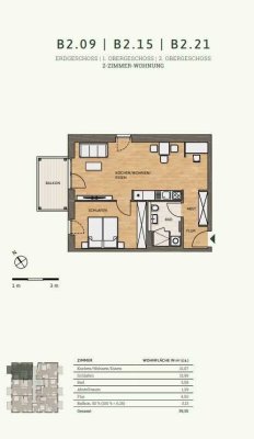 Humperdinckpark: 2-Zimmerwohnung -2. Obergeschoss-