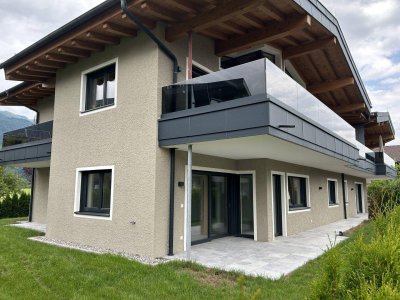 Neubaujuwel in Kössen: 3-Zimmer-Gartenwohnung