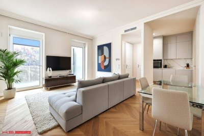 THE NEW DIMENSION NO. 1 - BALKONERSTBEZUG - BJ 2025 - GRÜNBLICK - 2 ZIMMER - 3. OG - EIN HIGH END PROJEKT