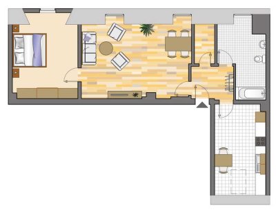 Zwei Herzen - eine Wohnung! Ideal für die erste gemeinsame Wohnung...